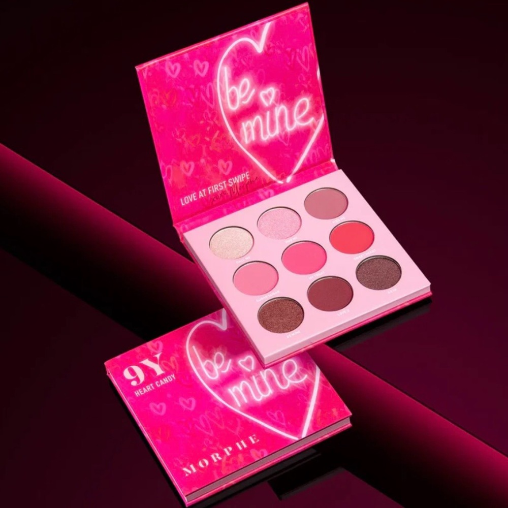 Morphe ~ ‘9Y HEART CANDY’ Artistry Eyeshadow Palette ~ Full Size ~ RARE HTF NIB